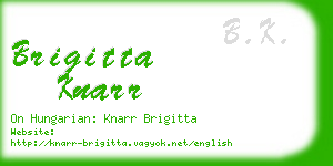brigitta knarr business card